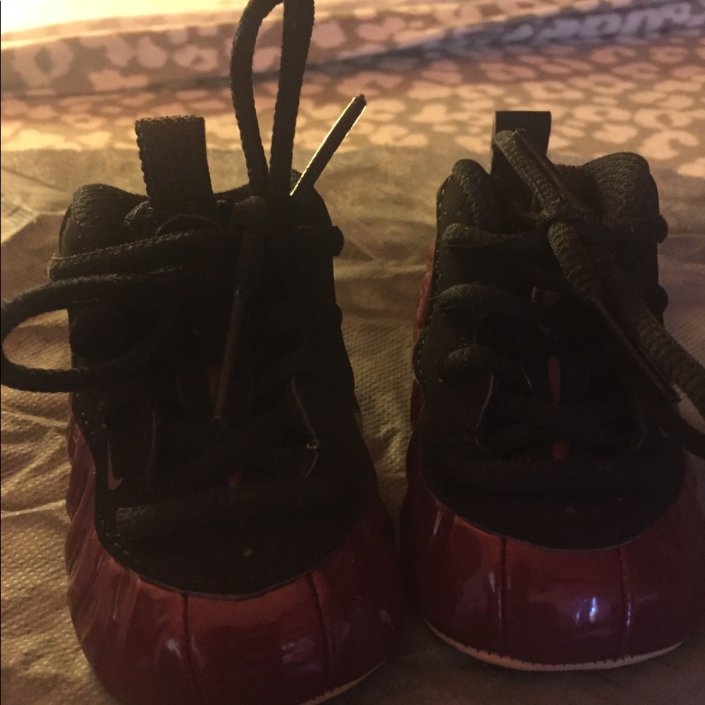 Burgundy metallic Nike sneakers